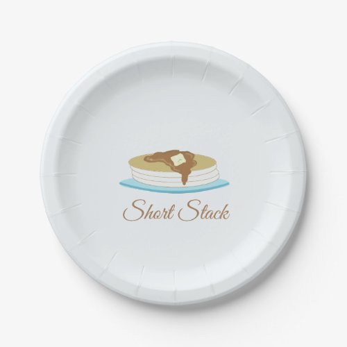 Short Stack of Pancakes Paper Plates