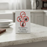 Short Term Rental Business No Smoking Cigarettes  Pedestal Sign<br><div class="desc">This design may be personalized in the area provided by changing the photo and/or text. Or it can be customized by clicking Personalize this Template and then choosing the click to customize further option and delete or change the color of the background, add text, change the text color or style,...</div>