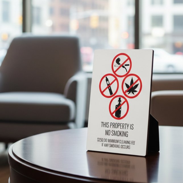 Short Term Rental Business No Smoking Cigarettes   Plaque (Creator Uploaded)