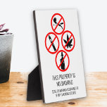 Short Term Rental Business No Smoking Cigarettes   Plaque<br><div class="desc">This design may be personalized in the area provided by changing the photo and/or text. Or it can be customized by clicking Personalize this Template and then choosing the click to customize further option and delete or change the color of the background, add text, change the text color or style,...</div>