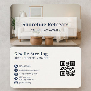 Short Term Rental Professional Business Card