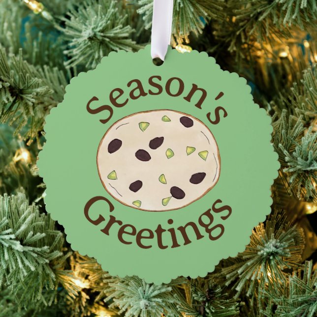 Shortbread Biscuit Christmas Cookies Bakery Ornament Card (Insitu (Tree))