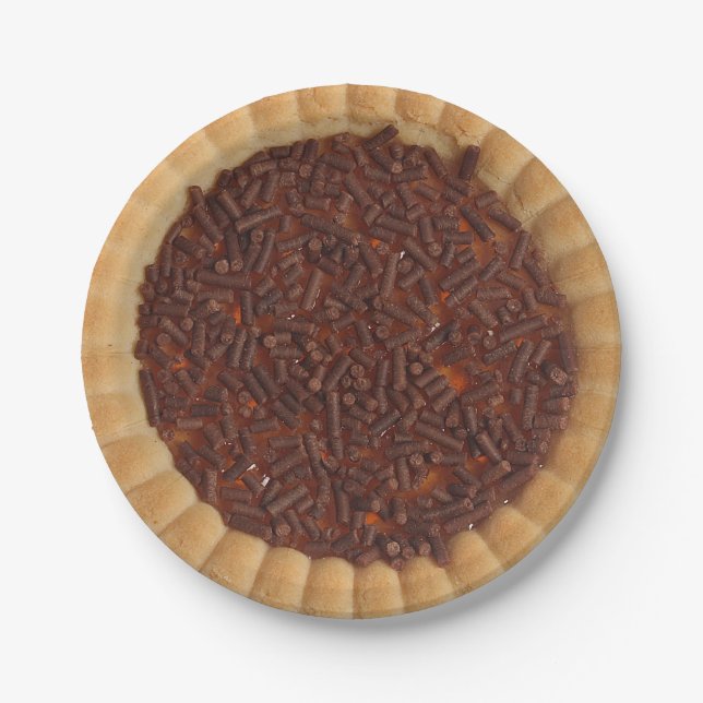 Shortbread Cake Cookie Image Paper Plates (Front)
