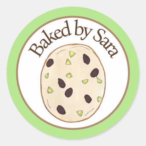 Shortbread Cookie Chef Baked By Homemade Baking Classic Round Sticker