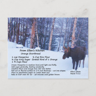 Shortbread Recipe Postcard