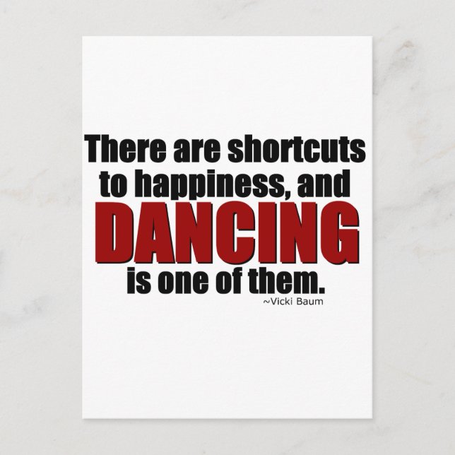 Shortcut to Happiness Postcard (Front)
