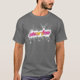 Shortee White Paint Splatter T-Shirt