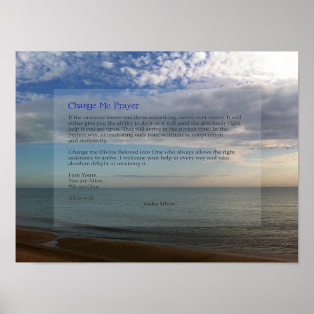 Shortened Change Me Prayer Reminder Poster (Front)