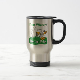 Shortest Drive Hole Prize For Golf Tournament Travel Mug