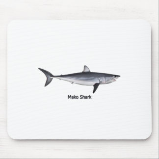 Shortfin Mako Shark Illustration Mouse Pad
