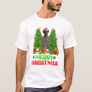 Shorthaired Pointer Dog Christmas T-Shirt