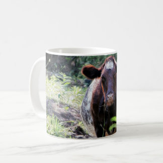 Shorthorn Dairy Cow Cooling in the Stream Mug