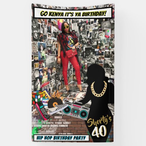 Shorty 40Custom AGE Hip Hop Photo Banner