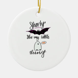 Shorty Batty Funny Retro Ceramic Ornament