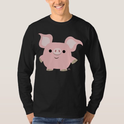 Shorty Cartoon Pig T_shirt