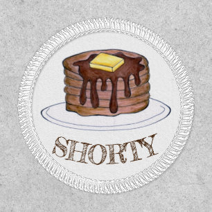 Shorty Short Stack Pancake Breakfast Butter Syrup Patch