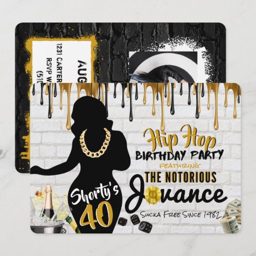Shorty's 40| 90's Hip Hop Birthday Drip Photo