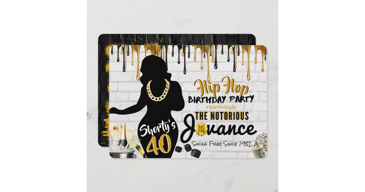 Black Glitter Go Shawty It's Your Birthday Banner, Hip Hop Birthday Party  Decorations, Funny 30th/40th/50th Birthday Party Decorations