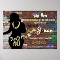 Black Glitter Go Shawty It's Your Birthday Banner, Hip Hop Birthday Party  Decorations, Funny 30th/40th/50th Birthday Party Decorations