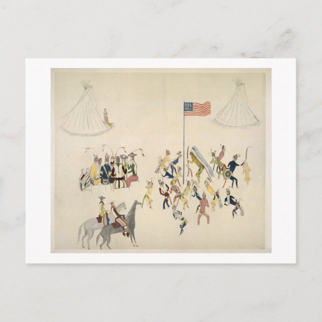 Shoshone dance participated in only by men (pigmen postcard (Front)