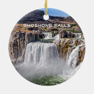 Shoshone Falls, ID Ceramic Ornament