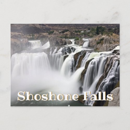 Shoshone Falls Long Exposure Waterfall Photo Postcard
