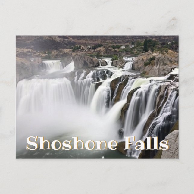 Shoshone Falls Long Exposure Waterfall Photo Postcard (Front)