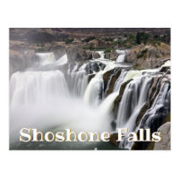 Shoshone Falls Long Exposure Waterfall Photo Postcard