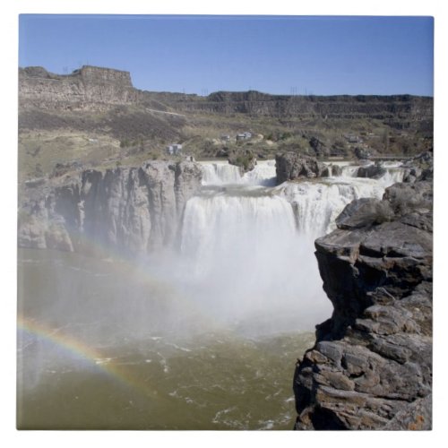 Shoshone Falls on the Snake River in Twin Falls Ceramic Tile