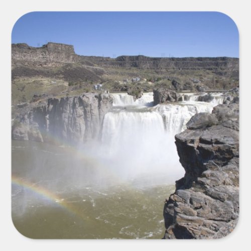 Shoshone Falls on the Snake River in Twin Falls Square Sticker