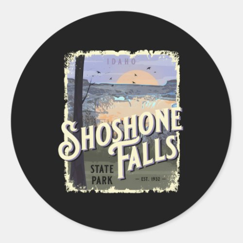 Shoshone Falls State Park Idaho Travel Classic Round Sticker