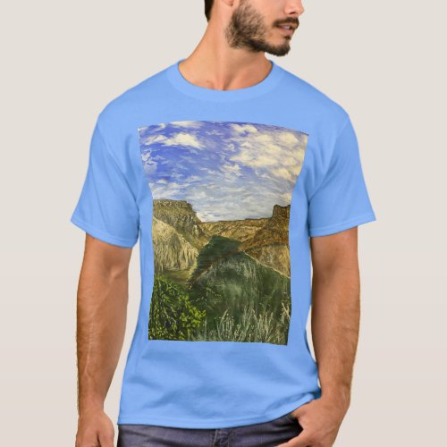 Shoshone Falls Twin Falls Idaho Painting  T_Shirt