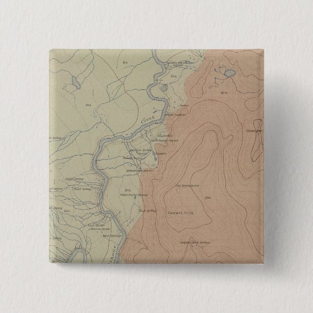 Shoshone Geyser Basin Pinback Button (Front)