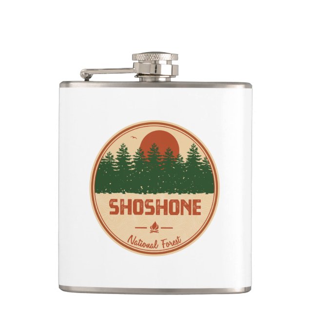 Shoshone National Forest Flask (Front)