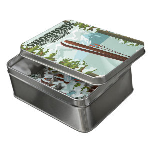 Shoshone National Forest Ski travel poster Jigsaw Puzzle