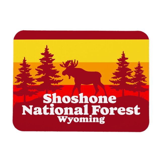 Shoshone National Forest Wyoming Magnet (Horizontal)