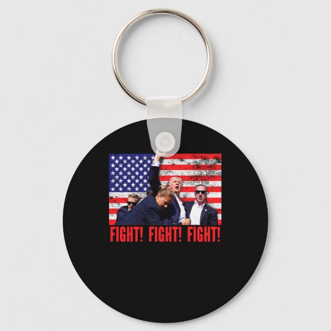 Shot Fight Fight Fight  Keychain (Front)