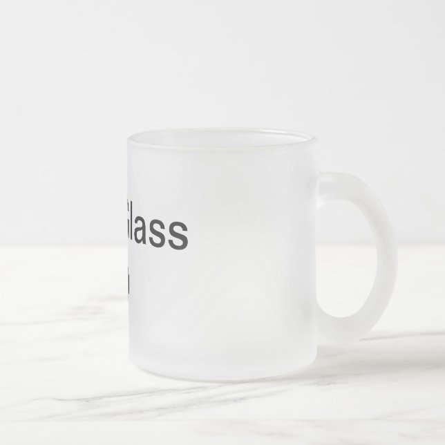 Shot Glass 2.0 Frosted Glass Coffee Mug (Right)