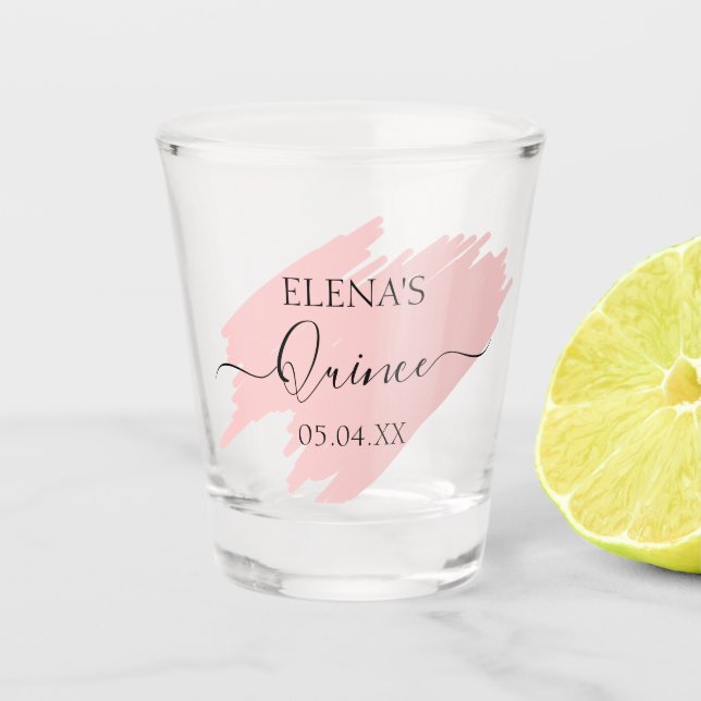 Shot glass Birthday Quinceanera Party Favor (Front)