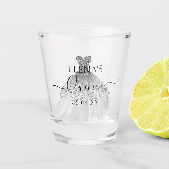 Shot glass Birthday Quinceanera Party Favor (Front)