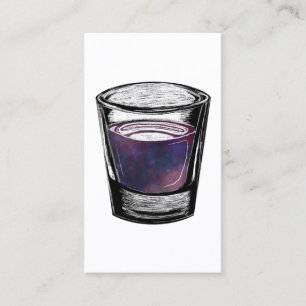 shot glass business card