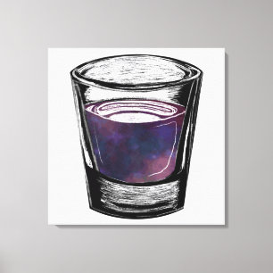 shot glass canvas print