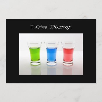 Shot Glass Party Invitation by claire_shearer at Zazzle