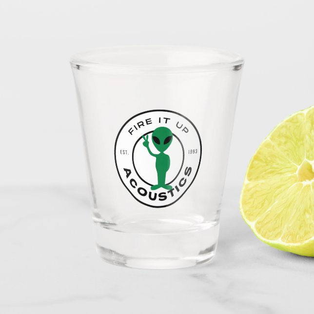 Shot Glass - Peace Alien (Front)