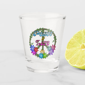 Shot Glass - Peace & Love