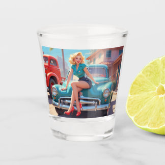 Shot Glass Pin-up Glass