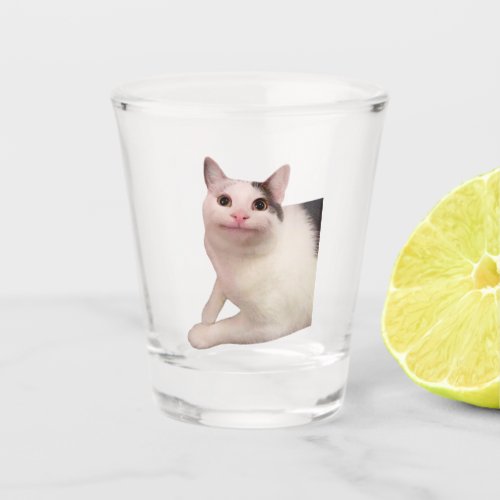 Shot Glass Polite Cat Meme