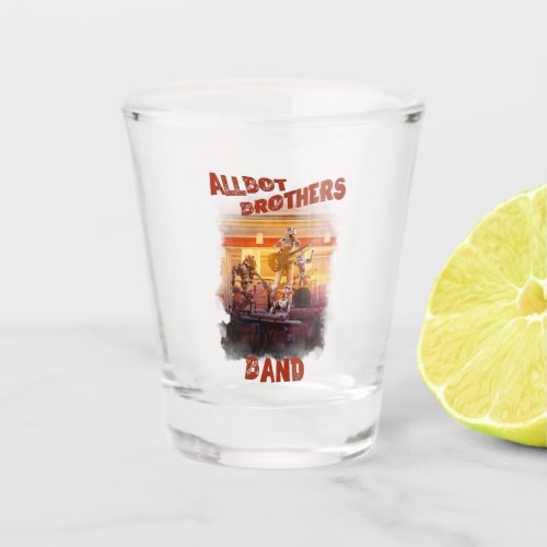 Shot glass with Allbot Brothers Band  BSR