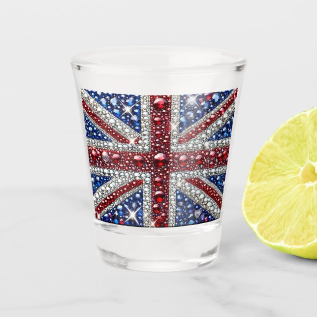 Shot glass with British Colors (Front)