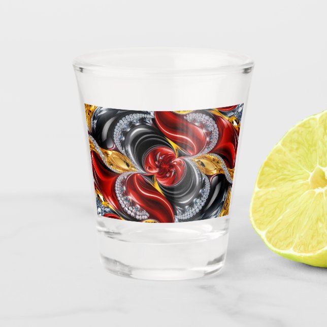 Shot glass with German Colors (Front)